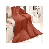 cotton / polyacryl blanket orion 150/200 terracotta