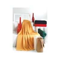 coperta cotone/acrilico 150/200 giallo