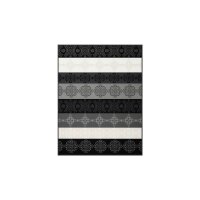 cotton / polyacryl blanket modern 220/240 black
