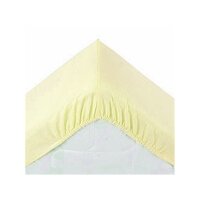 Cotton Jersey Fittet Bed Sheet Premium 180/200 yellow