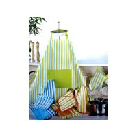 grembiule set cucina blu/verde mixed set bluverde