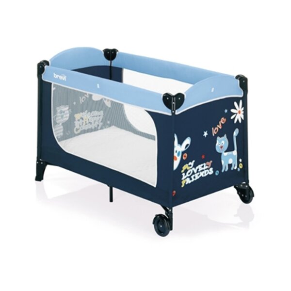 travel children bed foldable plus 60/120 blue