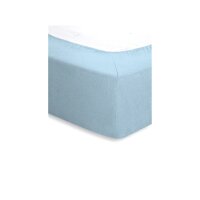 Terry Fitted Stretch Bed Sheet 90/200 water blue