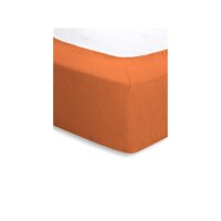 Terry Fitted Stretch Bed Sheet 160/200 orange