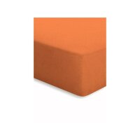 Terry Fitted Stretch Bed Sheet 160/200 orange