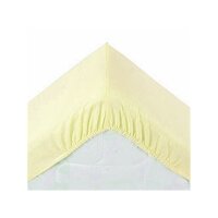 Cotton Jersey Fittet Bed Sheet Premium 160/200 yellow