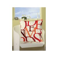 pillow case Alphabet red 40/40 red