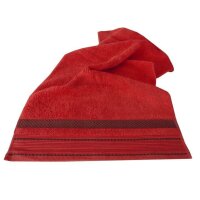 asciugamano in spugna ultrasoft 30/50 rosso