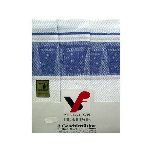 dish towel set variation 1 50/70 blue