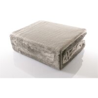Fleece blanket microfibre 150/200 silver