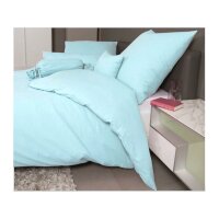 Kopie von Seersucker weiß & farbig  crystal blue