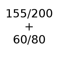 155/200 + 60/80